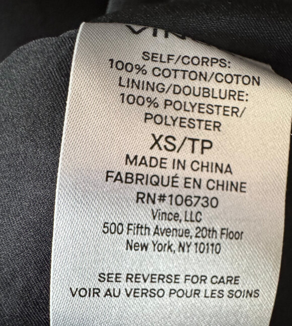 Vince Women's Cinched Sleeveless Midi Dress Cotton Voile Black Size XS NWT - Picture 8 of 12